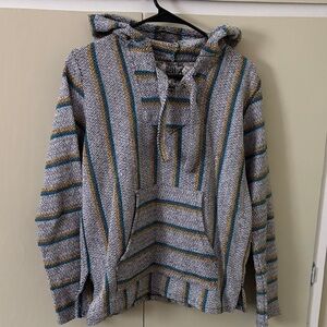 Sendra Men's Multicolor Striped Sweater with Hood